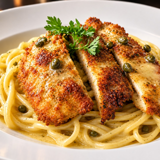 L: Romano Crusted Chicken
