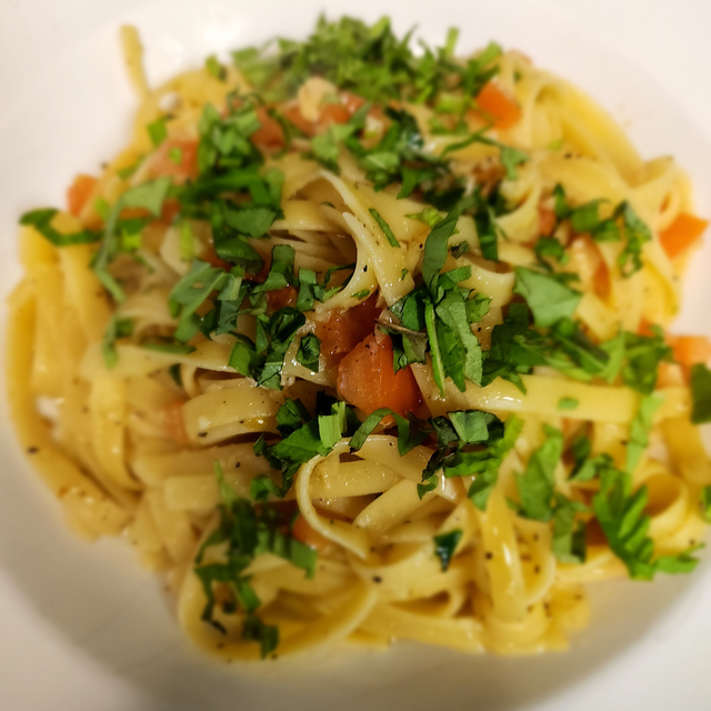 Spaghetti Crudo.